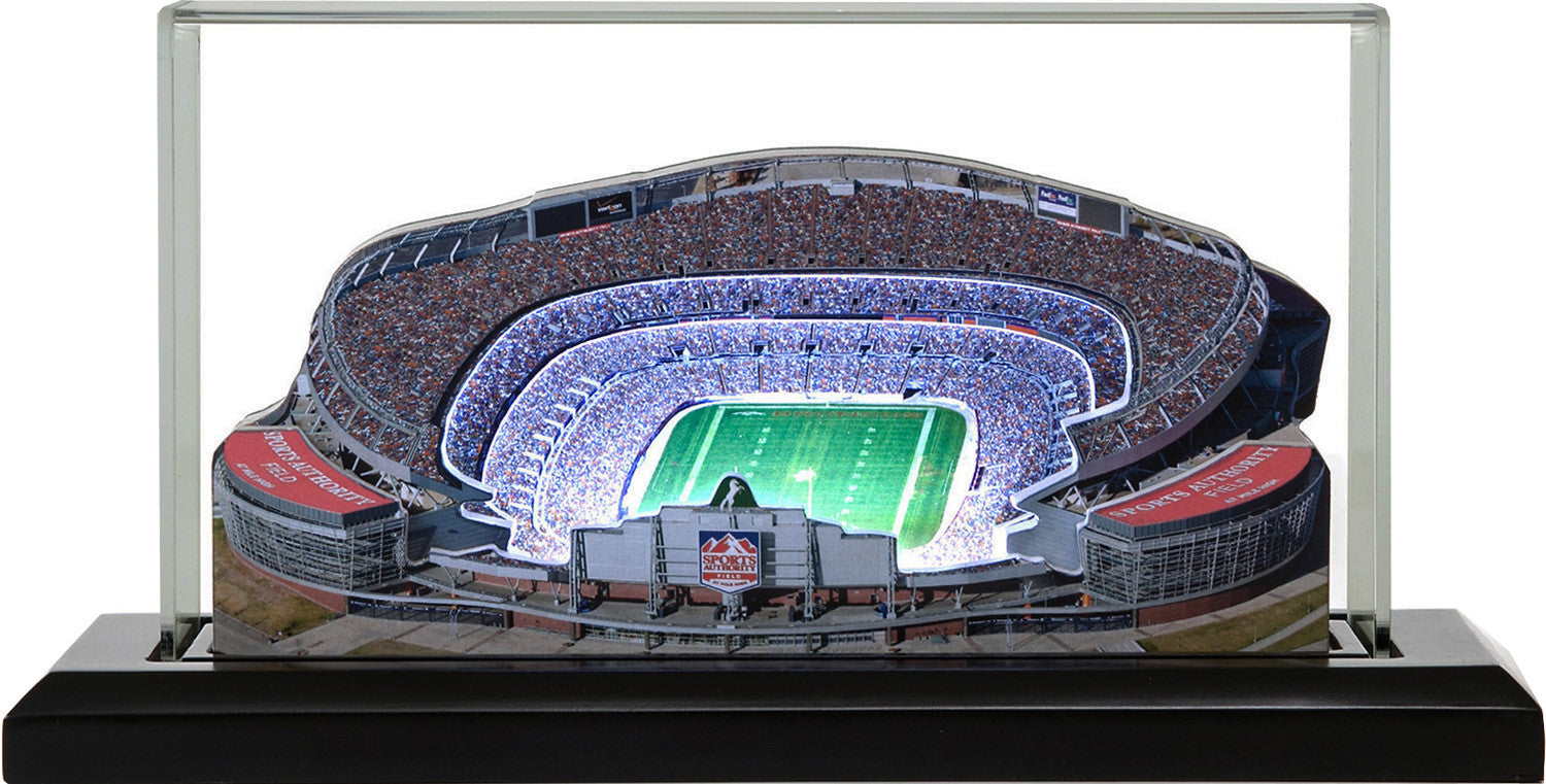 Denver Broncos Empower Field at Mile High LED Layered Wood Replica