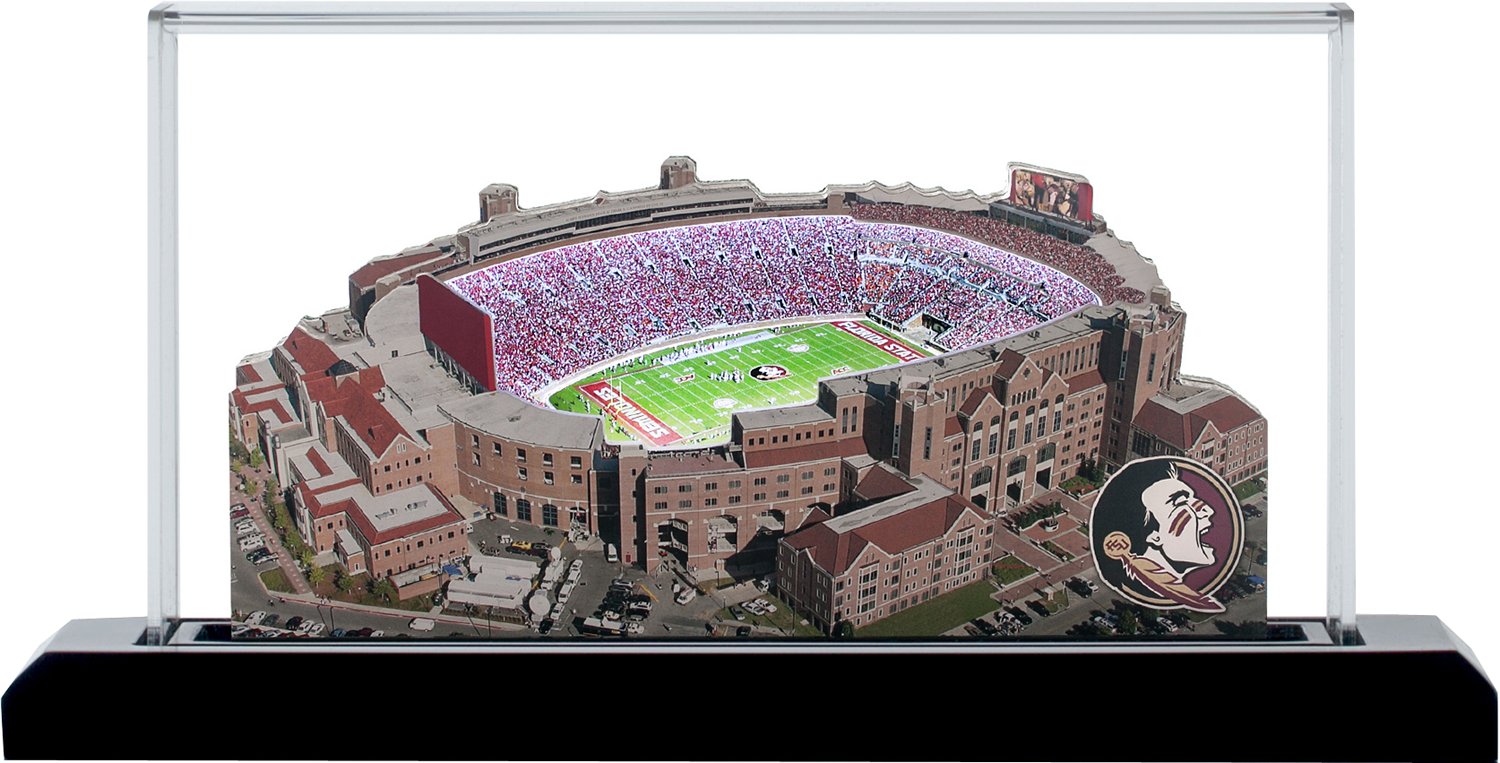 Florida State Seminoles Doak Campbell Stadium (Tallahassee) LED Layered Wood Replica