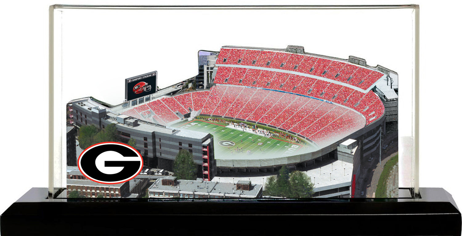 Georgia Bulldogs Sanford Stadium (Athens) LED Layered Wood Replica