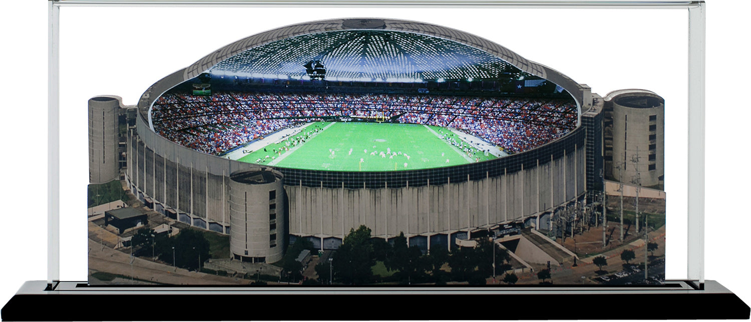 Houston Oilers Astrodome LED Layered Wood Replica - Historic (1968-1996)