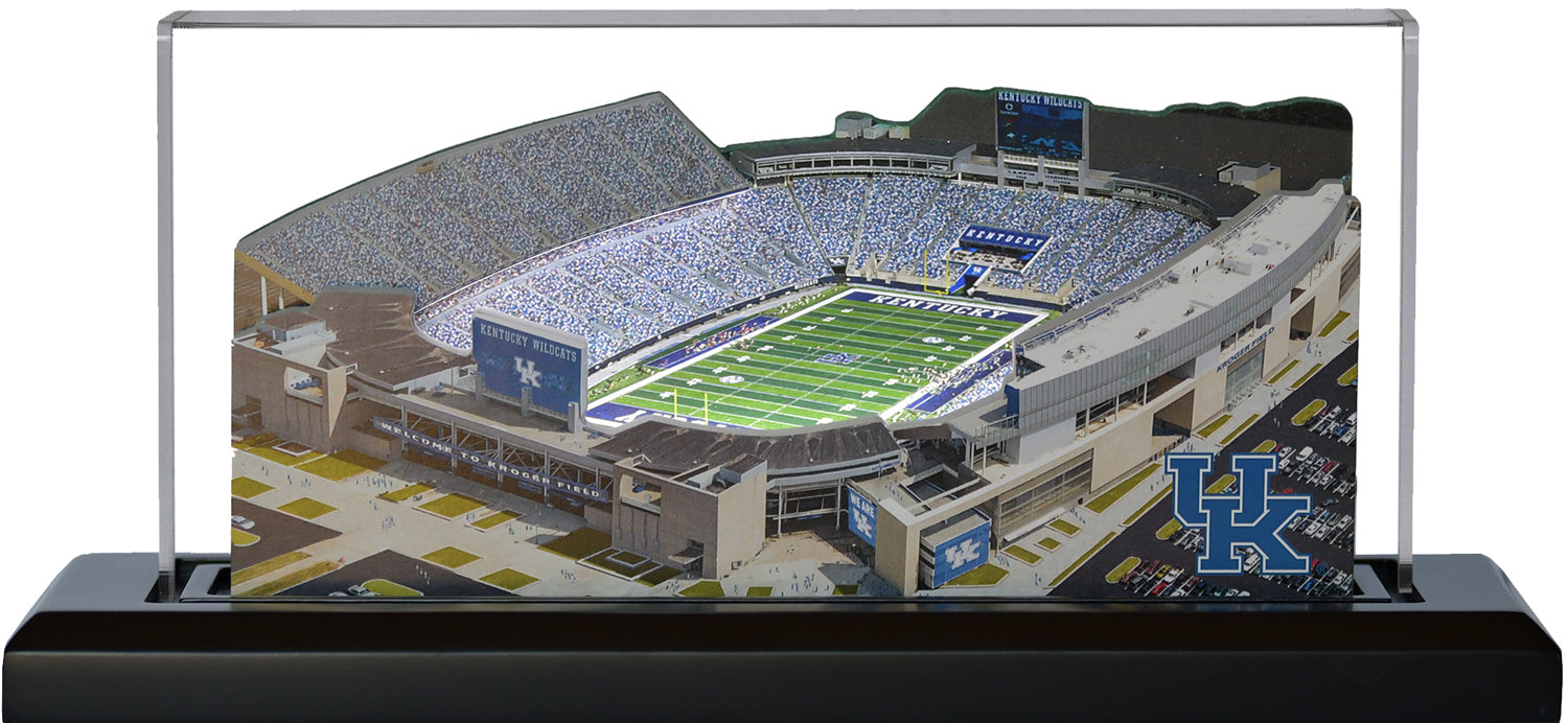 Kentucky Wildcats Kroger Field (Lexington) LED Layered Wood Replica