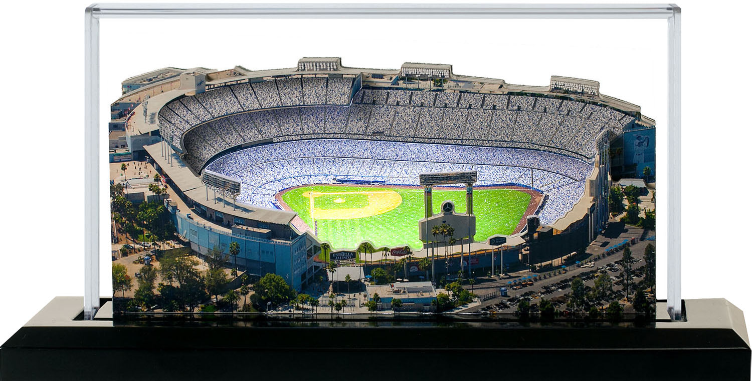 Los Angeles Dodgers Dodger Stadium LED Layered Wood Replica