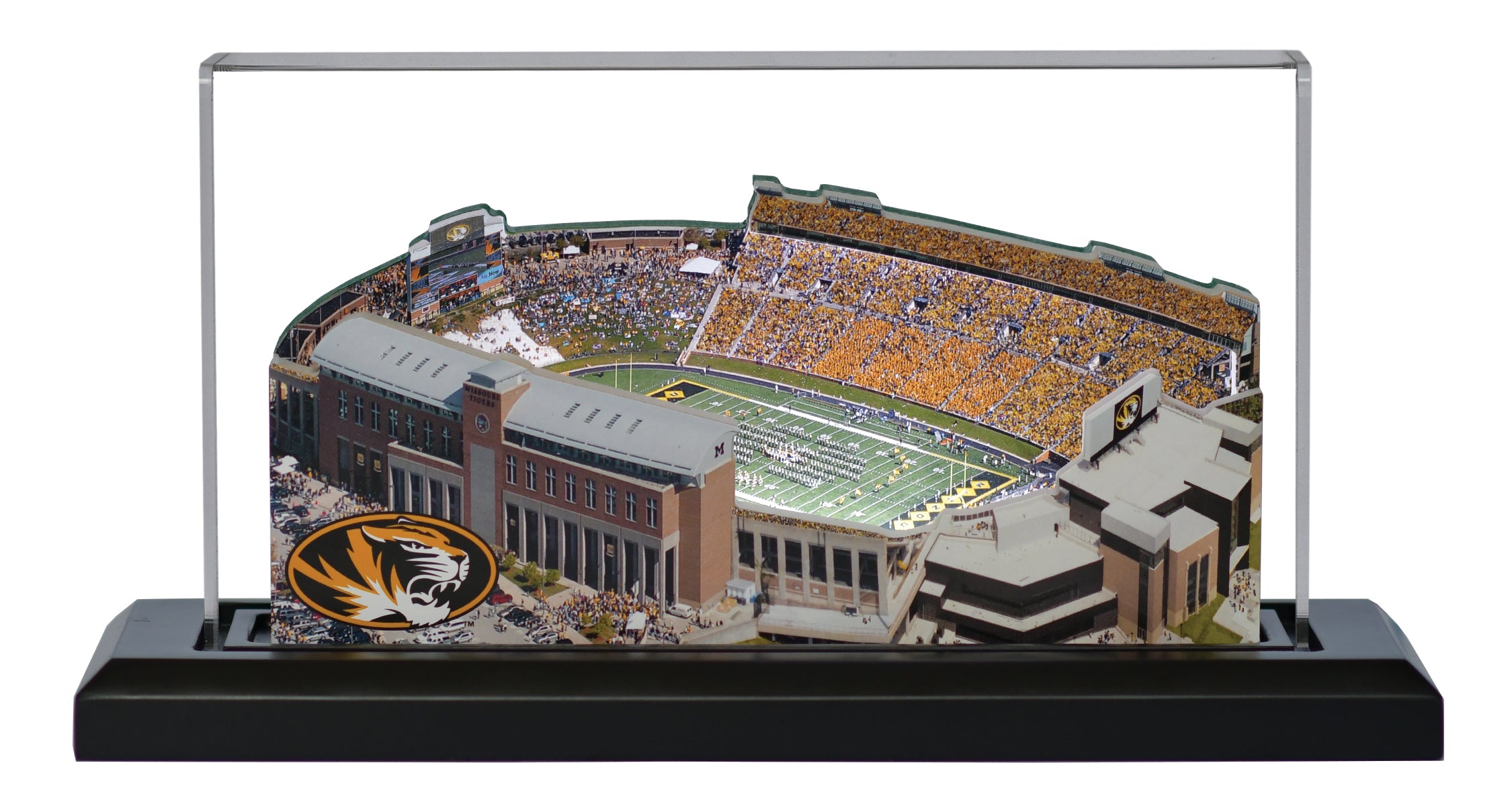 Missouri Tigers Faurot Field (Columbia) LED Layered Wood Replica