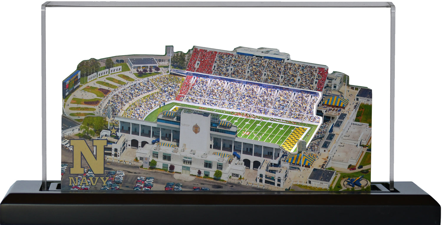 Navy Midshipmen Navy-Marine Corps Memorial Stadium (Annapolis) LED Layered Wood Replica