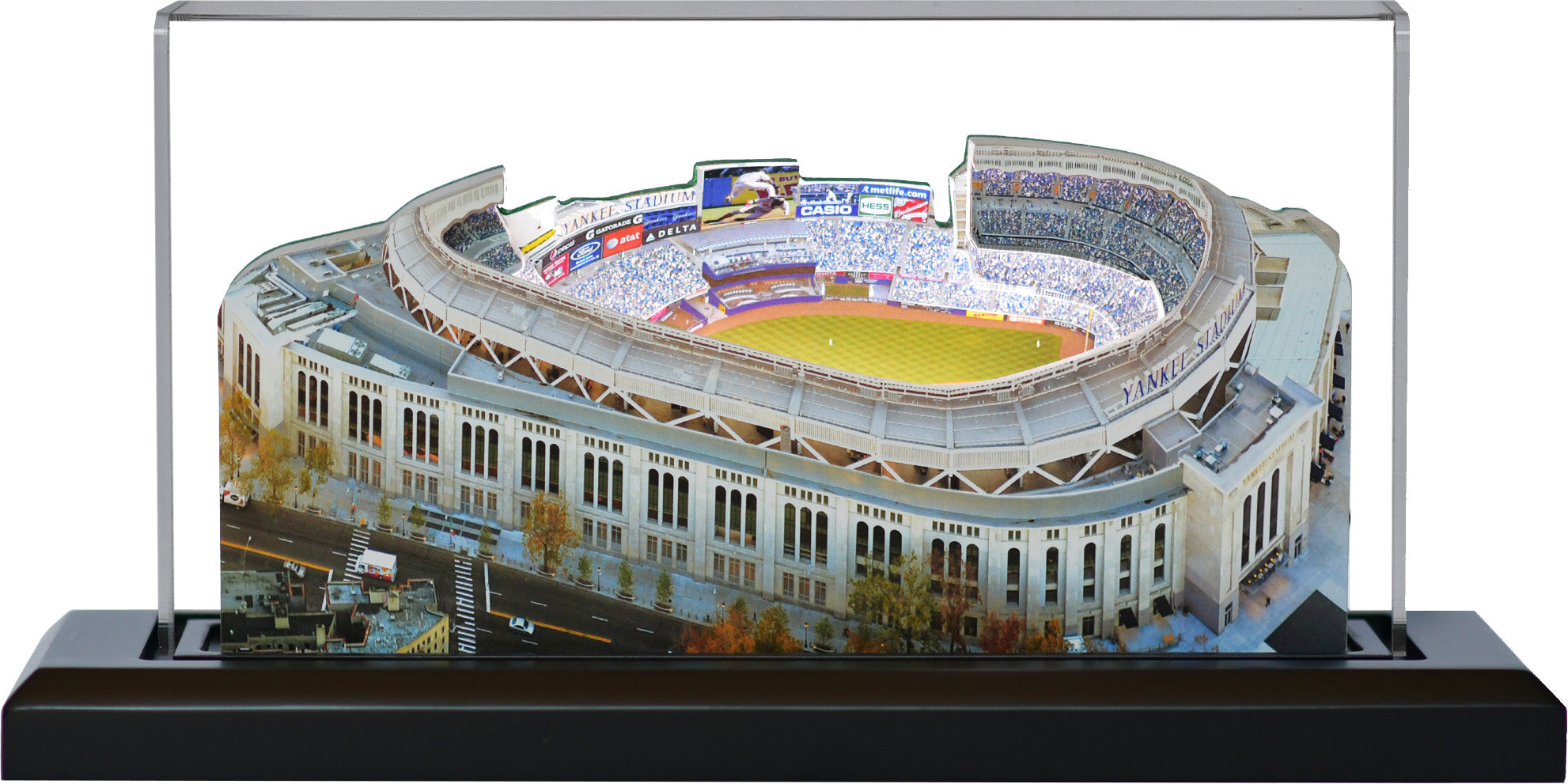 New York Yankees Current Yankee Stadium LED Layered Wood Replica