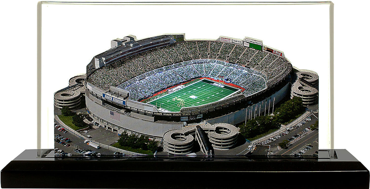 New York Jets Giants Stadium LED Layered Wood Replica - Historic (1984-2009)