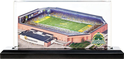 North Dakota State Bison Fargodome LED Layered Wood Replica - 2018 National Championship Limited Edition