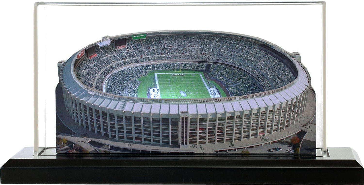 Philadelphia Eagles Veterans Stadium LED Layered Wood Replica - Historic (1971-2002)