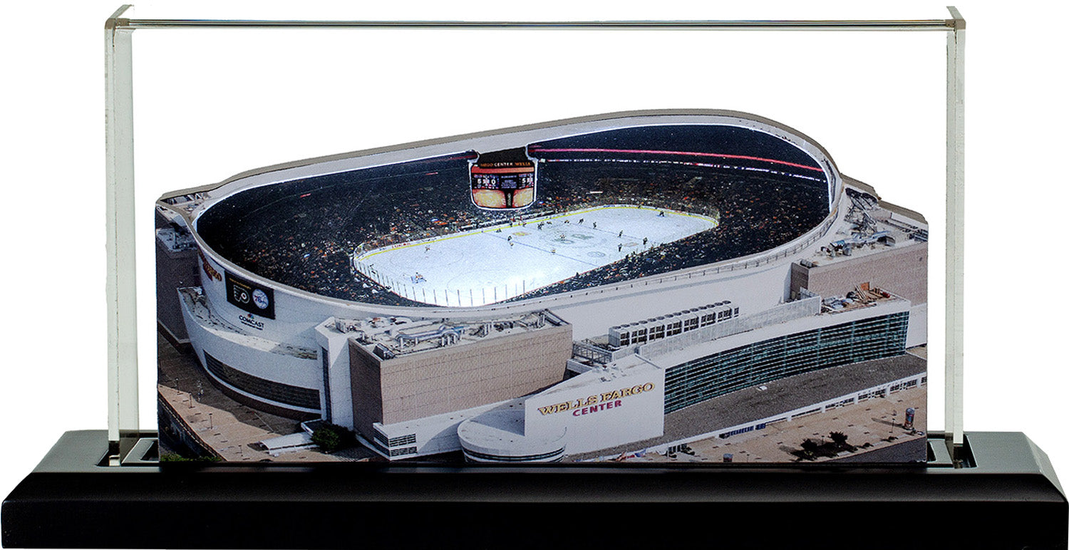 Philadelphia Flyers Xfinity Mobile Arena LED Layered Wood Replica