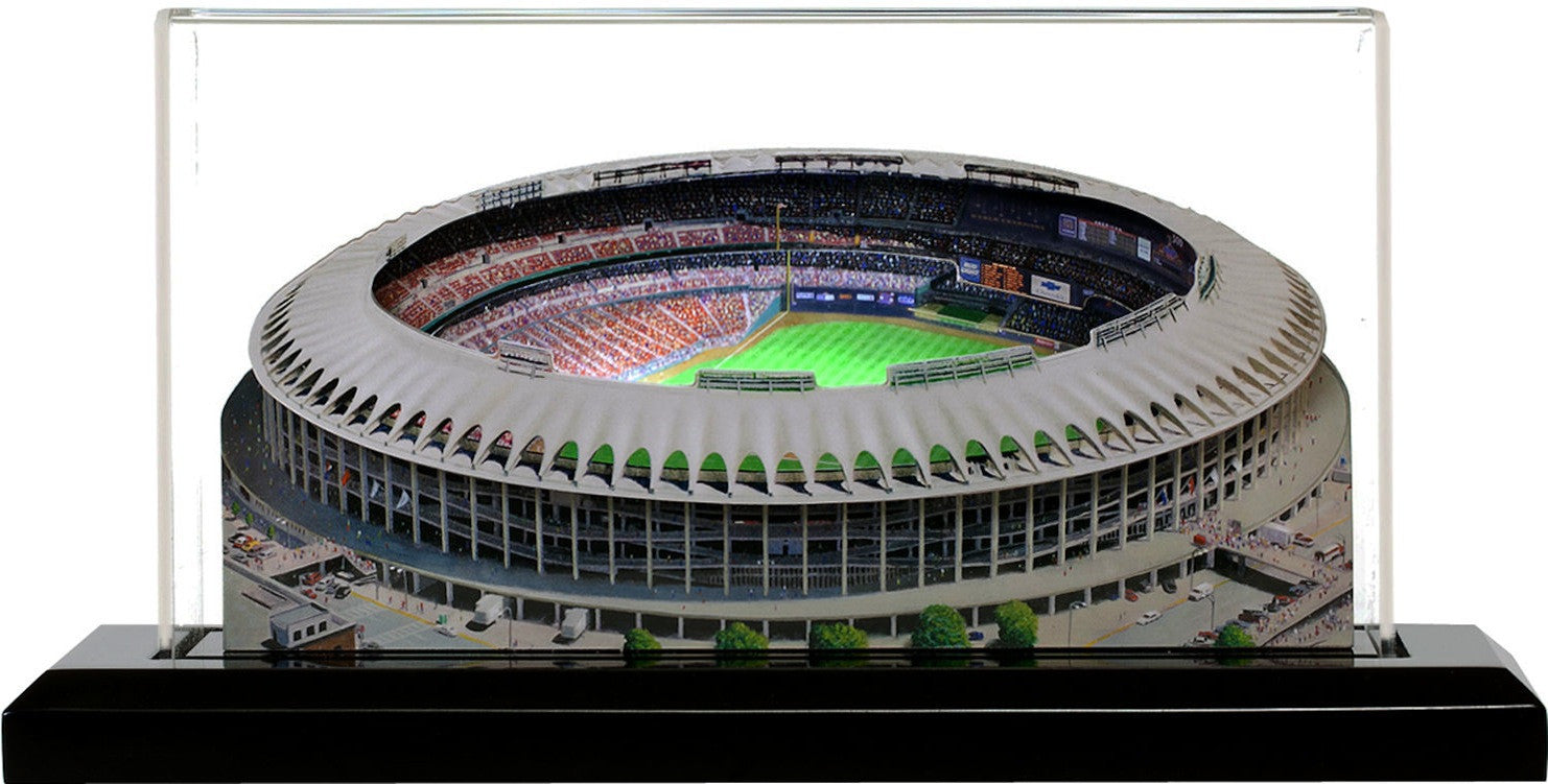 St. Louis Cardinals Old Busch Stadium LED Layered Wood Replica - Historic (1966-2005)