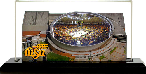 Wichita State Shockers Charles Koch Arena LED Layered Wood Replica